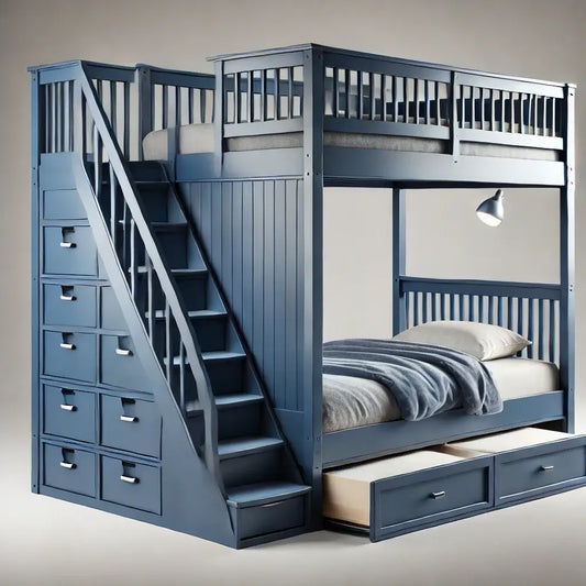 Demo Trundle Bunkbed with Staircase and Storage